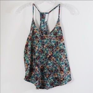 Lush Watercolor Swing Tank Racerback Camisole S